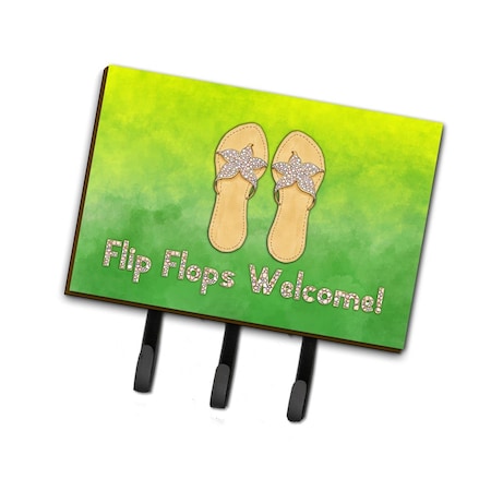 Carolines Treasures Flip Flops Welcome Leash or Key Holder BB7454TH68